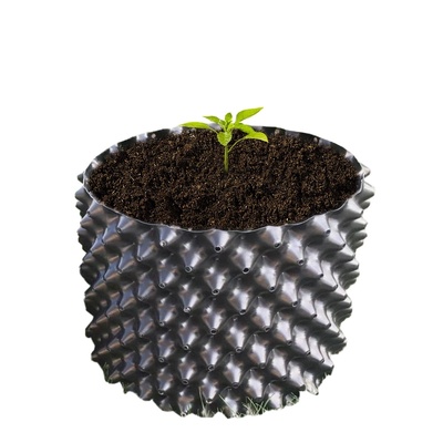 Black Plastic Tree Seeding Bags Round Big Root Control Soil Permeable Planting Pot