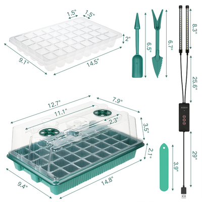 Mini Propagator 40 Cell Tray Plant Plastic Tray With Lids