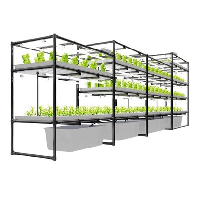 Indoor farming led light for hydroponic rack multiple tiers vertical grow rack