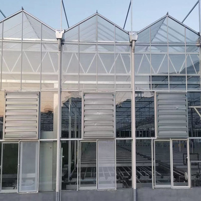 multi-span greenhouse with NFT hydroponic system steel Greenhouse frame