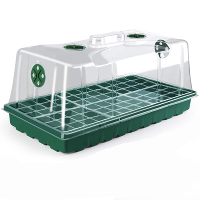 72 holes plastic seedling trays with cover